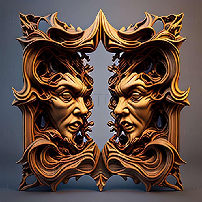 3D model Twin Mirror game (STL)